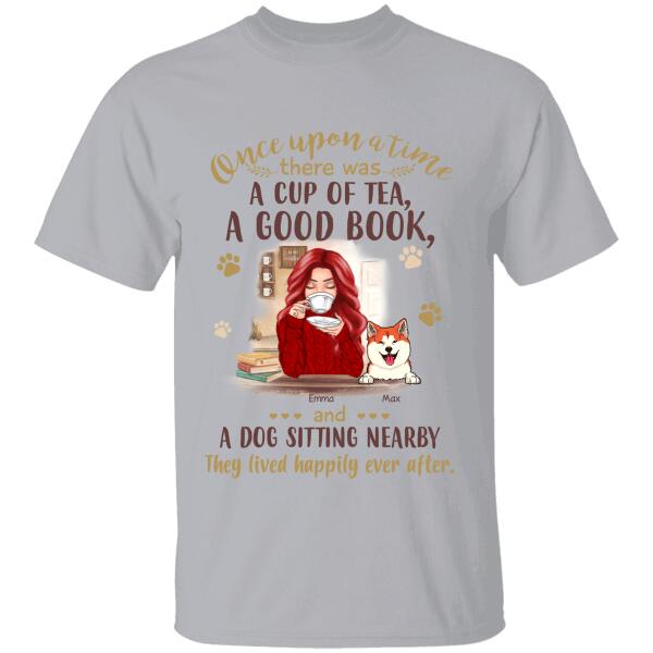 Once Upon A Time  There Was A Cup Of Tea Personalized Dog T-Shirt Ts-Nb677