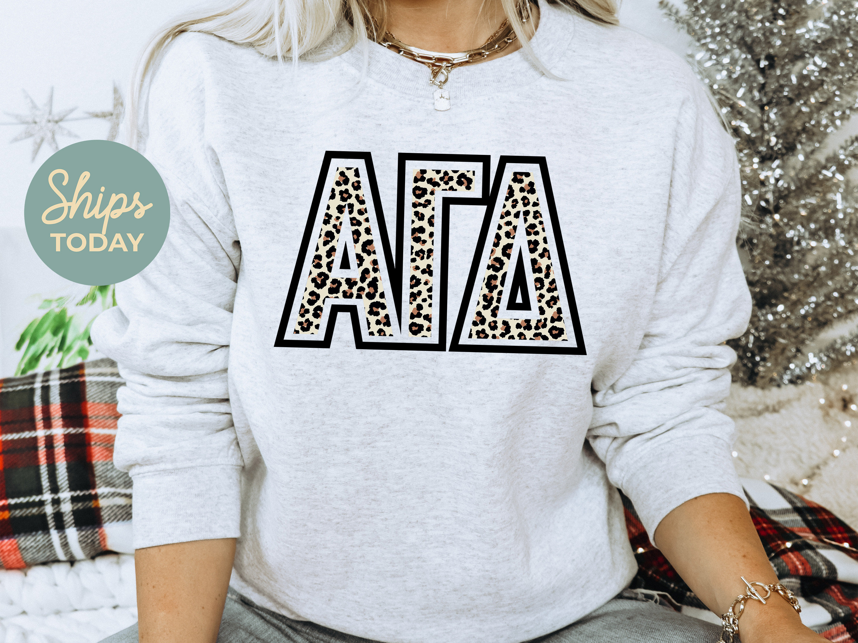 Alpha Gamma Delta Safari Style Letters Sorority Sweatshirt | Alpha Gam Aesthetic Hoodie | Big Little Reveal | AGD Custom Hoodie _ 30438g New Fashion