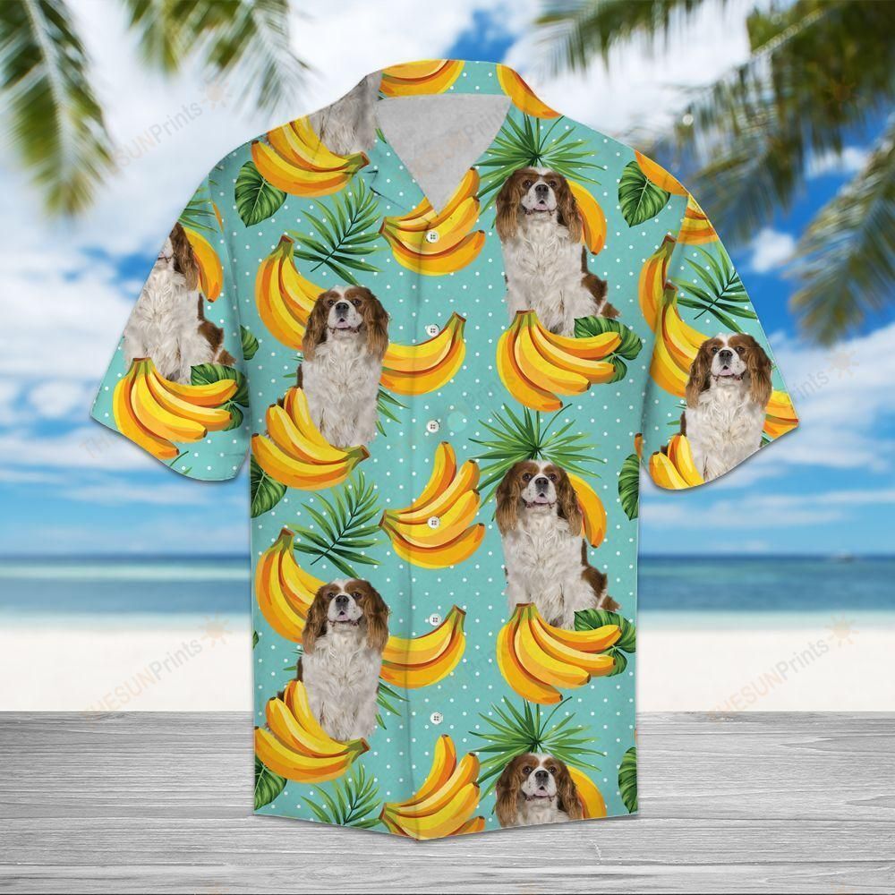 Tropical Banana Cavalier King Charles Spaniel Hawaiian Shirt Ha71543