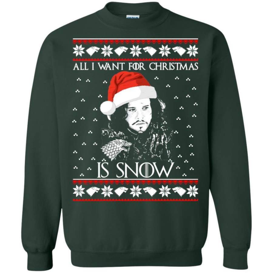 AGR All I Want for Christmas is Snow ugly sweater