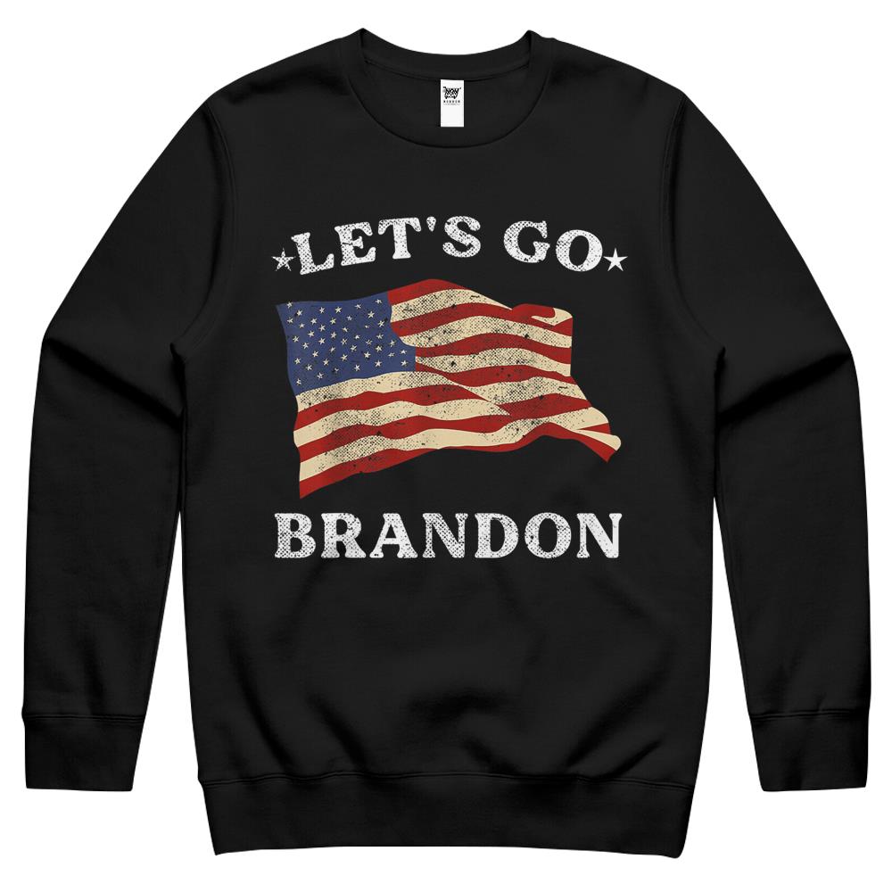 Let’S Go Brandon Shirt Cool Conservative American Crewneck Sweatshirt