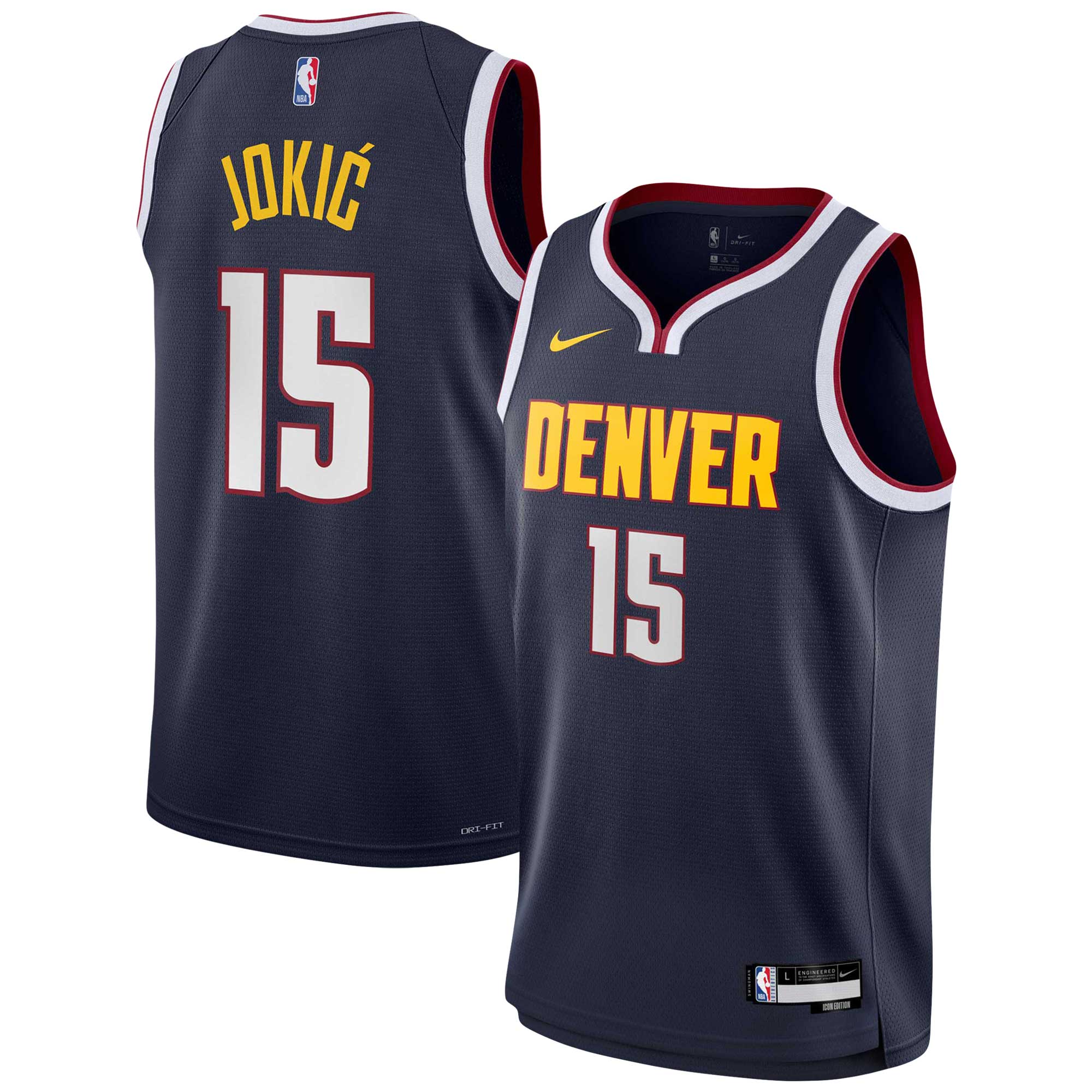 Nikola Jokic Denver Nuggets Youth Swingman Jersey – Icon Edition – Navy