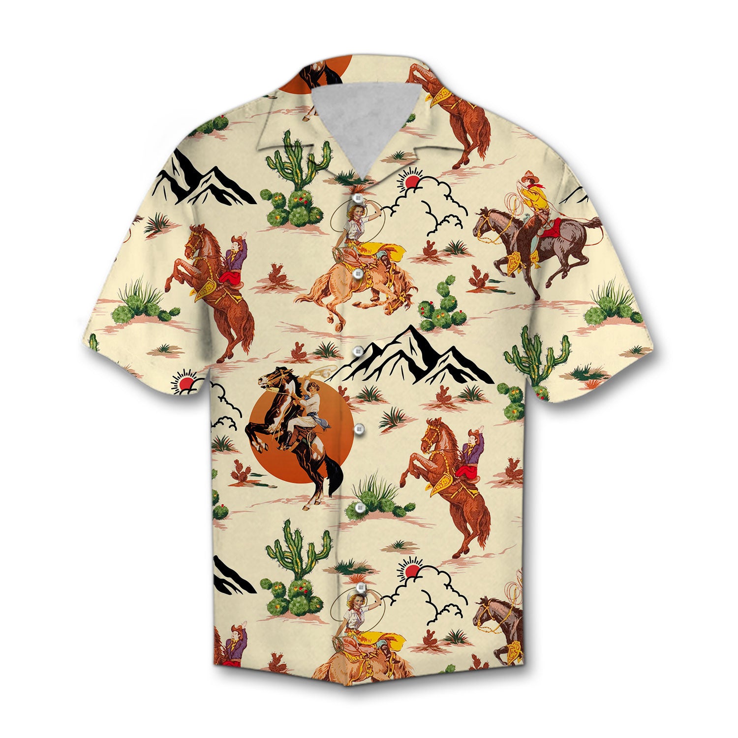 Vintage Cowboy Cowgirl Hawaii Shirt Personalizedwitch Ha75446