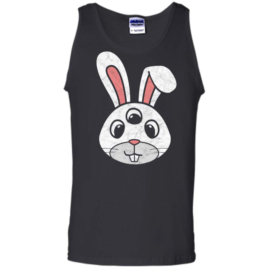 Cute 3-Eyed Easter Bunny Shirt – Retro Funny & Creepy!1 Tank Top