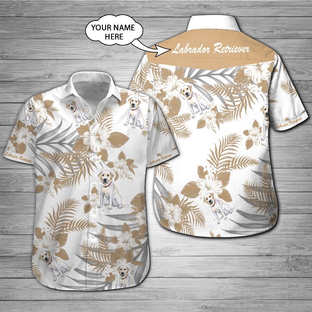 Labrador Retriever Custom Name Hawaii Shirt 201 Ha81479