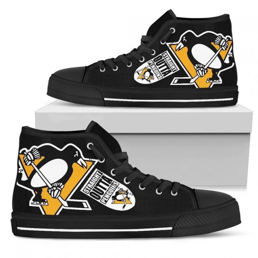 Straight Outta Pittsburgh Penguins High Top Shoes #328