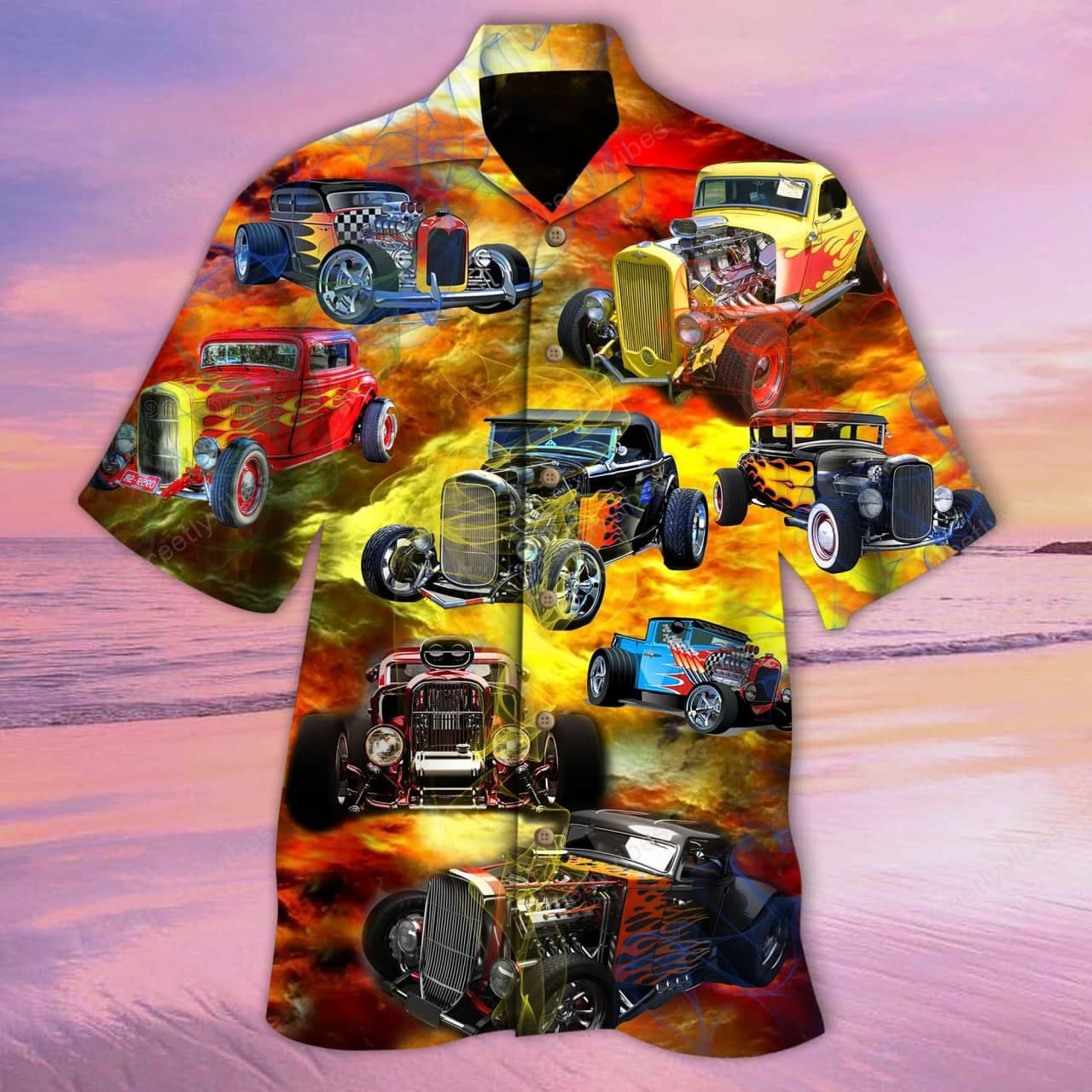 Move Over Boys Let This Old Man Show You How To Ride A Hot Rod Unisex Hawaii Shirt Ha59889