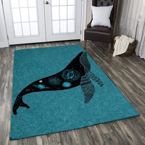 Whale Art Home Decor Rectangle Area Rug 30