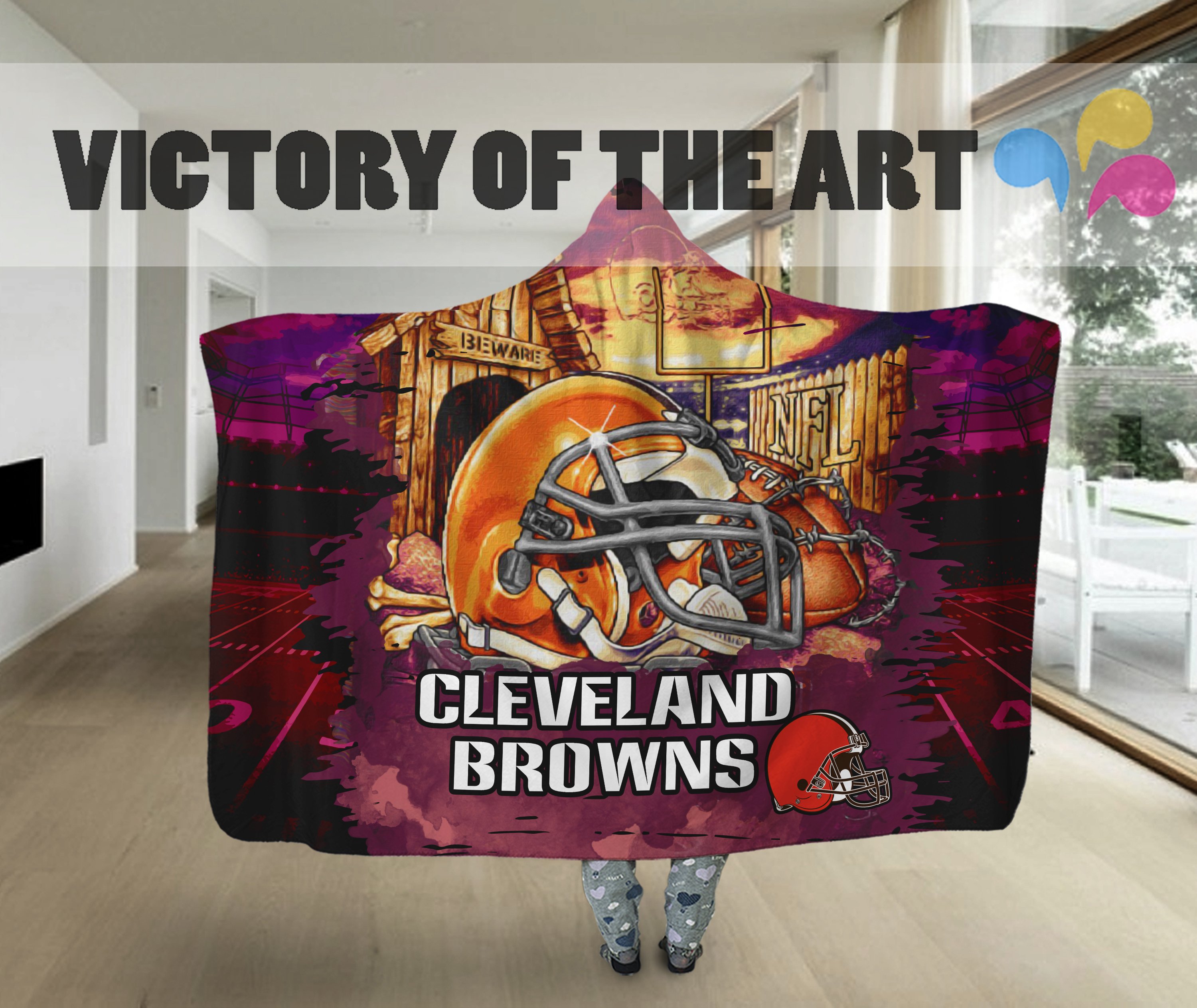 Special Edition Cleveland Browns Home Field Advantage Hooded Blanket