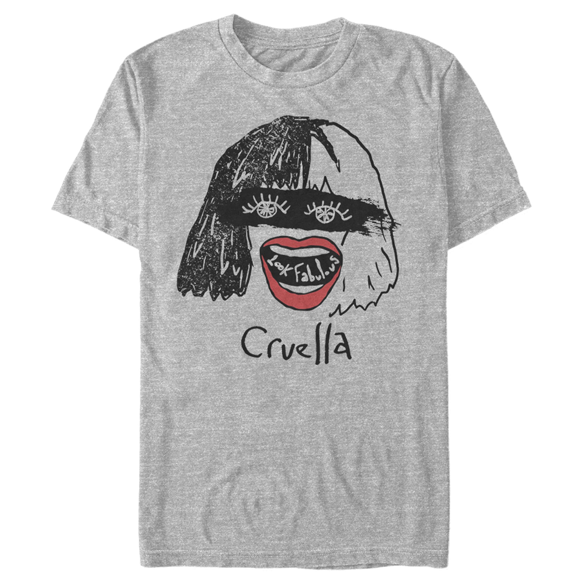 Cruella Men’S Look Fabulous Drawing  T-Shirt