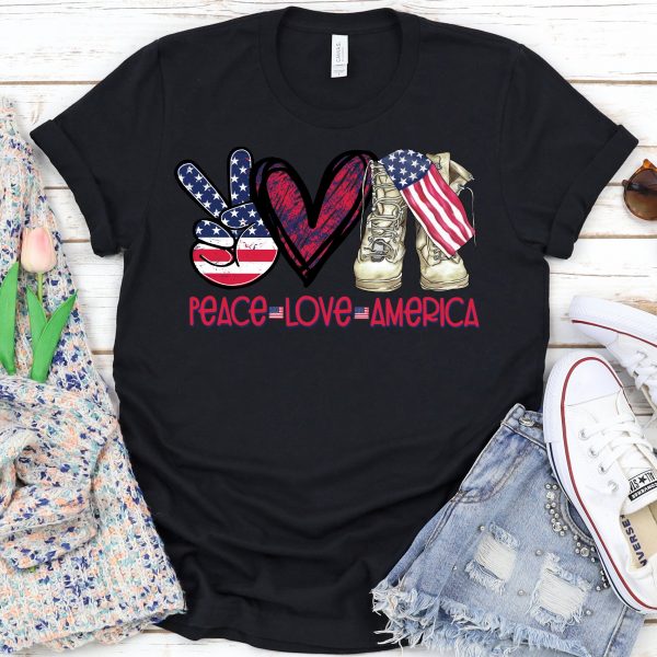 Peace Love America Tee