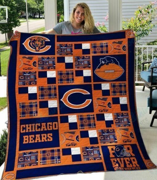 Chicago Bears 1 Quilt Blanket Bh92