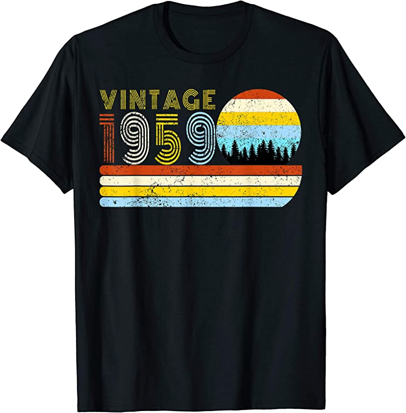 60-th Birthday Retro Vintage Classic 1959 T-Shirt Sixty