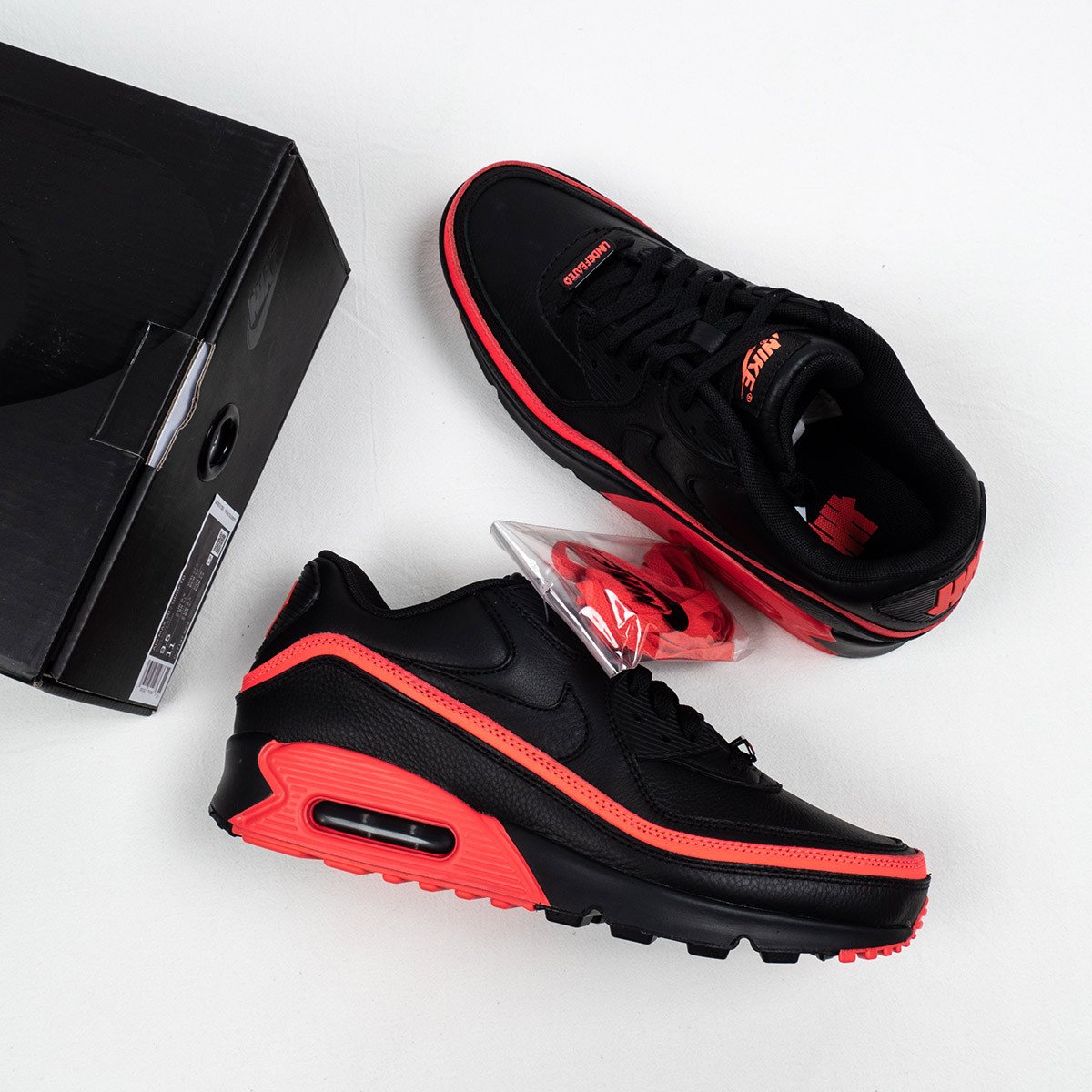 Undefeated x Nike Air Max 90 BlackSolar Red 5338792 4539