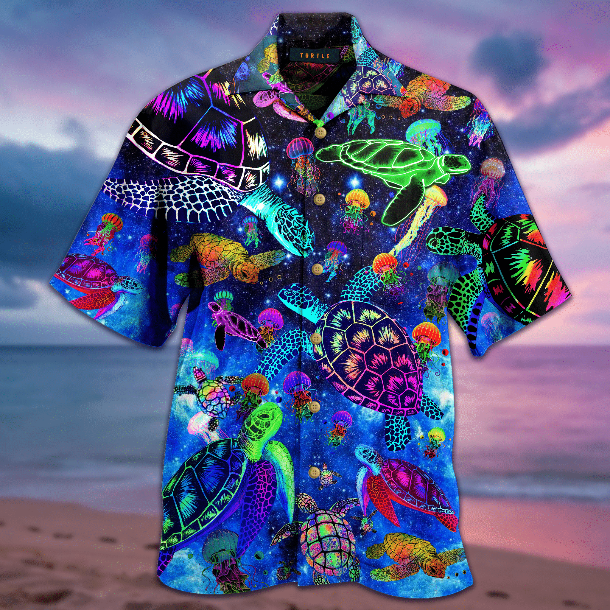 Amazing Sea Turtle Glowing Hawaii Shirt Ha53827