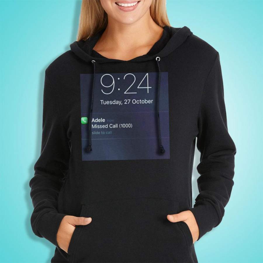 Adele Hello Missed Call Women’S Hoodie