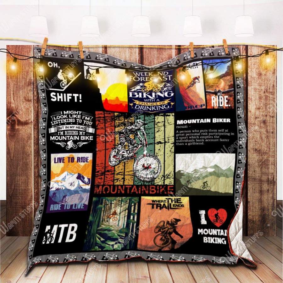 Wozoro Quilt Blanket Cycling Mountain Bike Twin Queen King Size