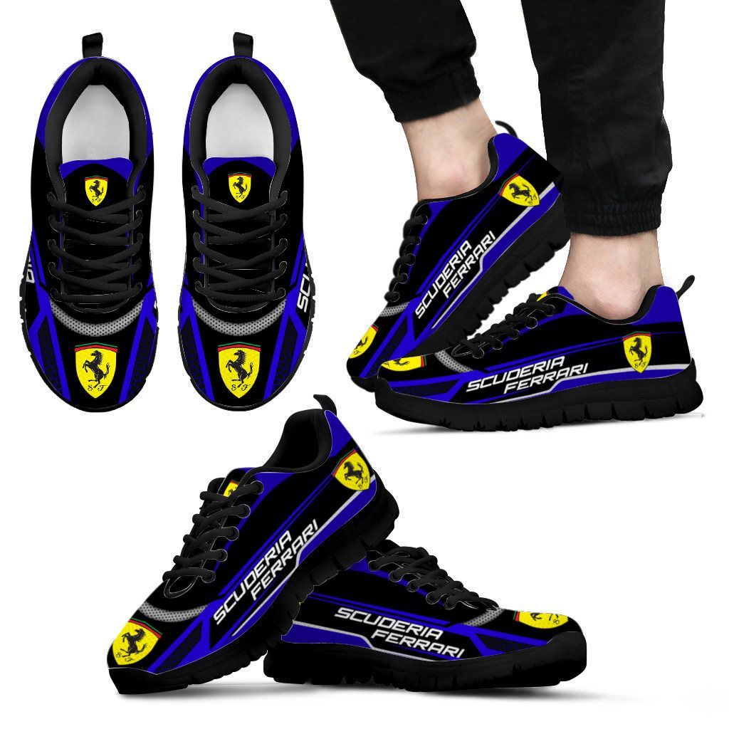 3D Printed Scuderia Ferrari TNC-HA Sneakers For Men & Women Ver1 (Dark Blue)