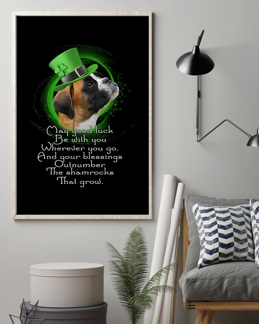 Boxer May Good Luck Be Boxer Lover Dog Mom Canvas And Poster | Wall Decor Visual Art | Mother’S Day Gift