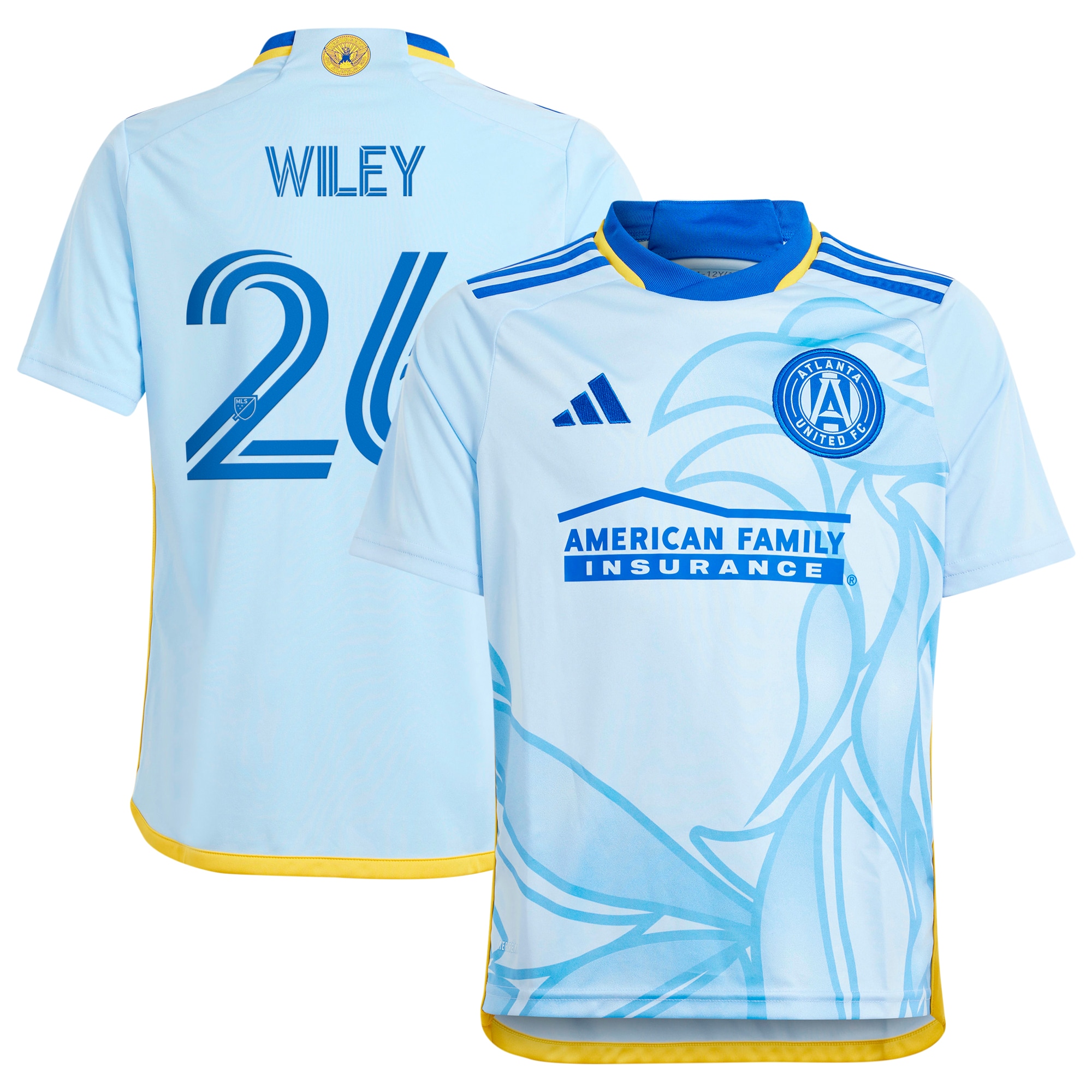 Caleb Wiley Atlanta United FC Youth 2024 The Resurgens Kit Replica Player Jersey – Light Blue