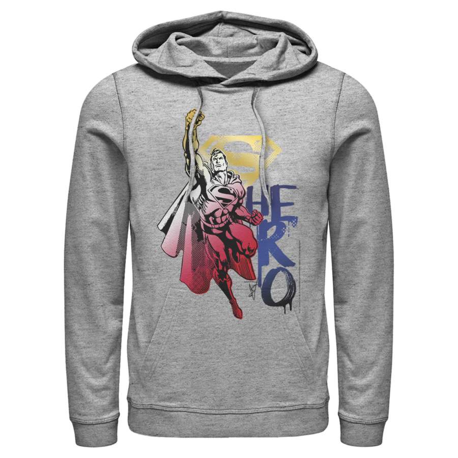 Superman Men’s Color Fade Hero  Lightweight Hoodie