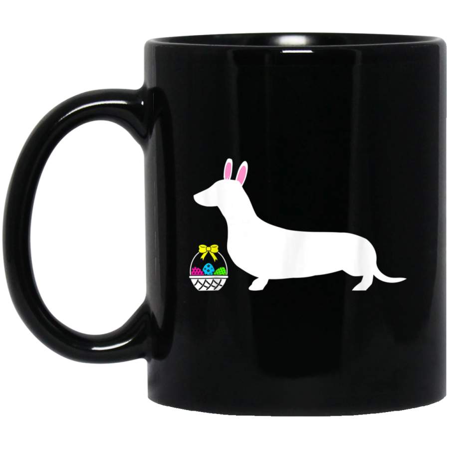 Dachshund Easter Bunny Dog Silhouette Mug