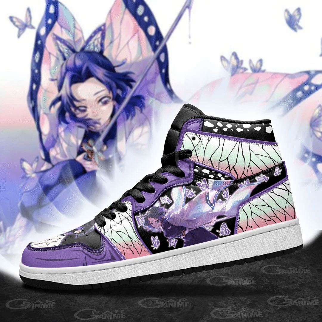 Shinobu Kocho Sneakers Demon Slayer Custom Anime Shoes - Aylmer Shop