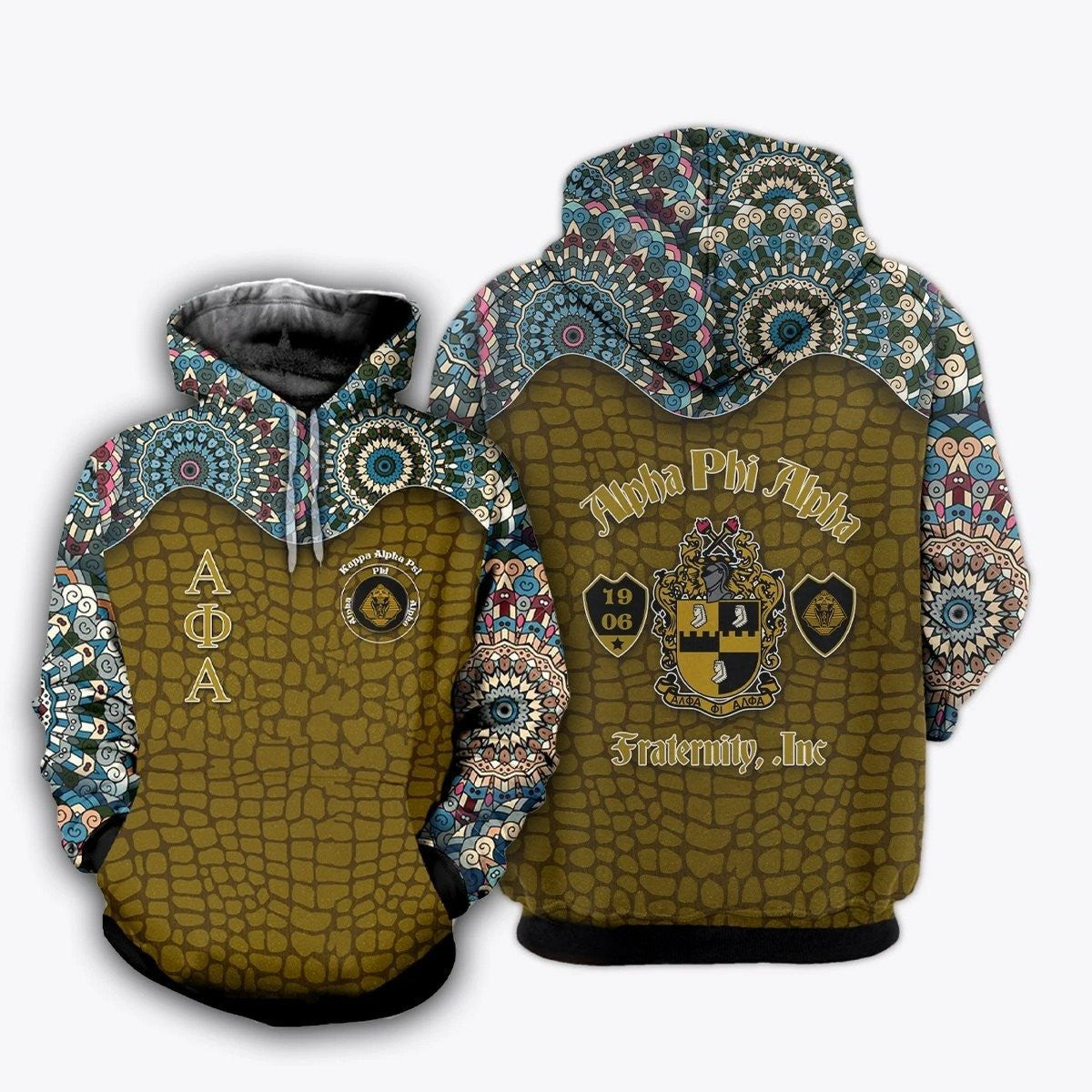 Fraternity Hoodie – Floral Alpha Phi Alpha Pullover