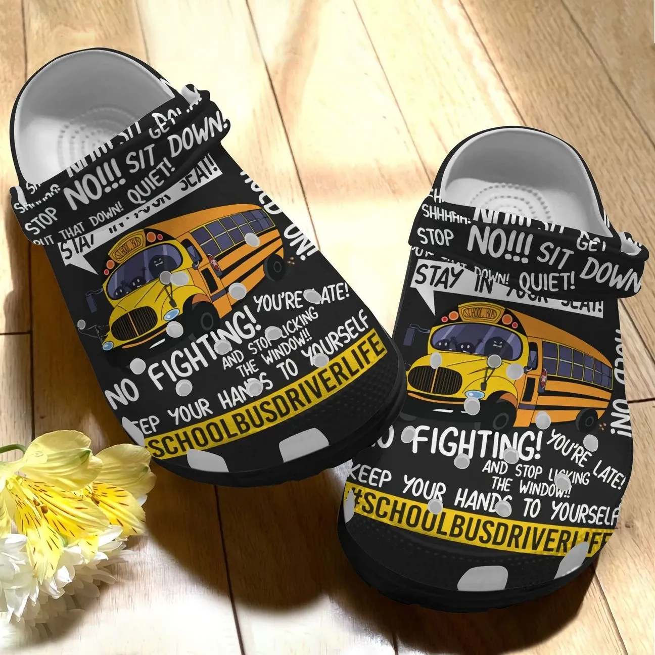 School Bus Driver Personalized Clog Custom Crocs Comfortablefashion Style Comfortable For Women Men Kid Print 3D