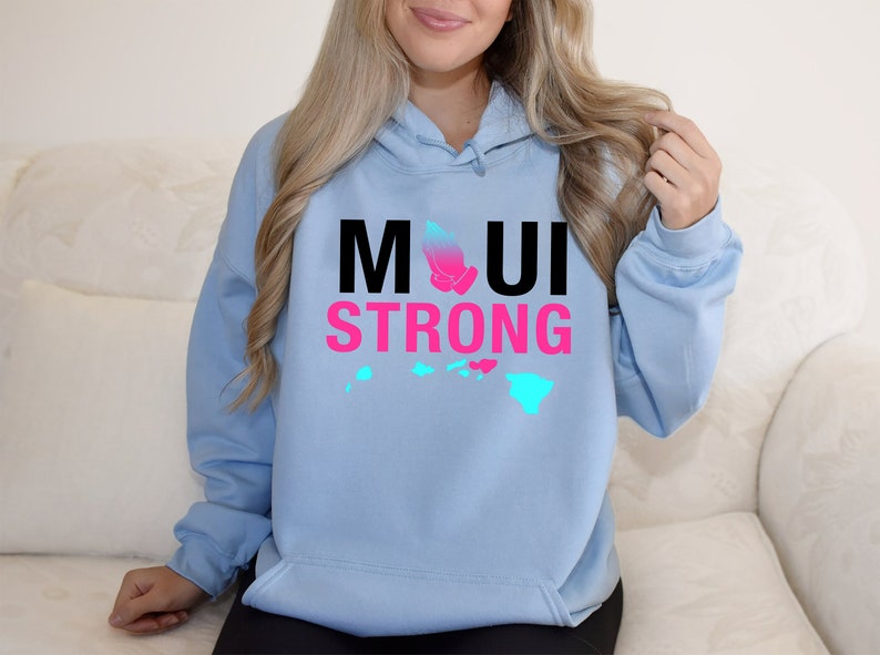 Pray For Maui Tee, Maui Wildfire Relief Tee, Lahaina Support Maui Sweatshirt, Maui Love&Peace Awareness Crewneck Sweatopy Of Maui Strong Shirt All Over Print Sweatshirt Sws1794