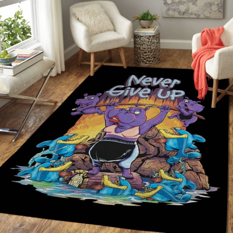 Rug Home Decor Hippo Gym Sport 1 – Animal Sport Legends