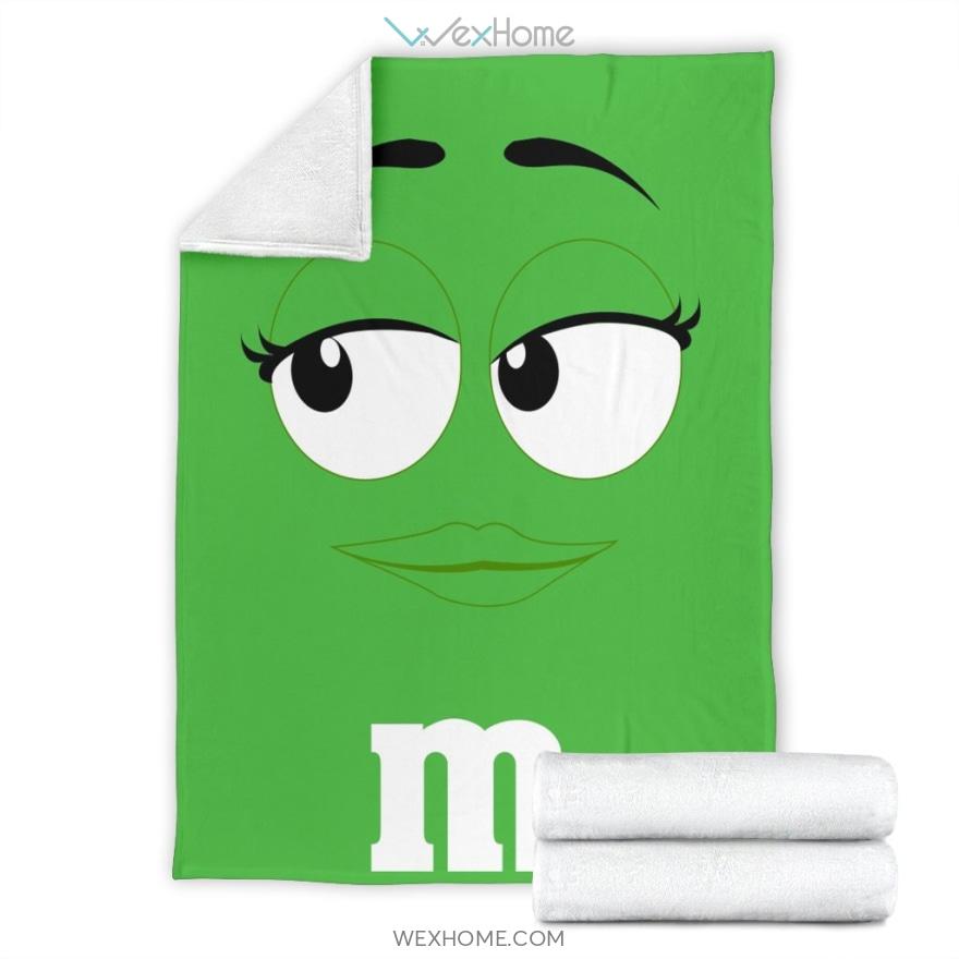 M&M Green Chocolate Premium Blanket