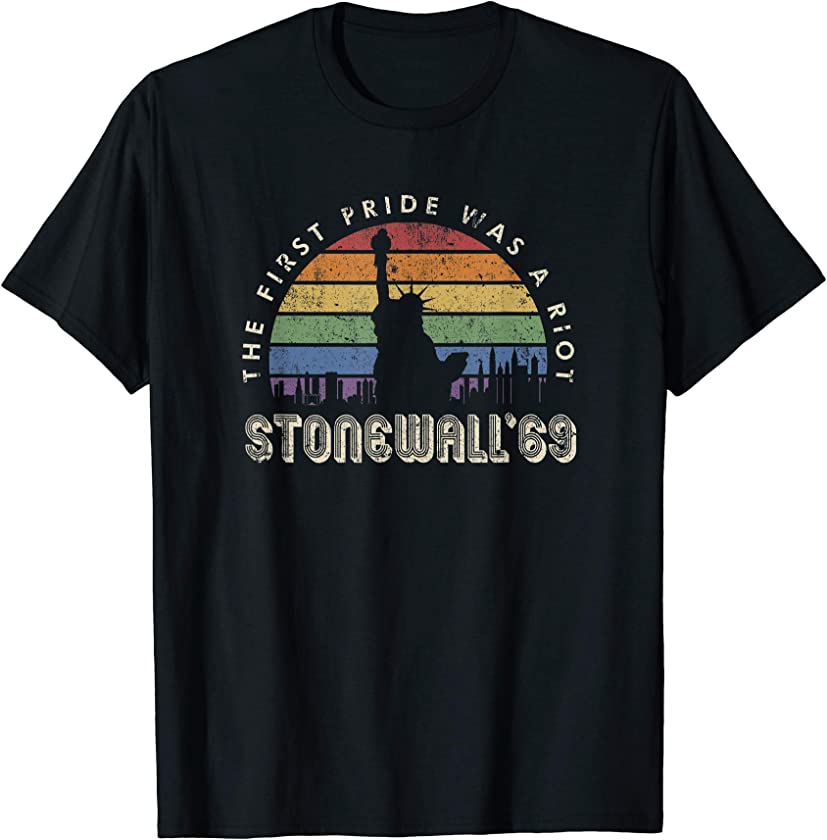 1969 The First Gay Pride Anniversary Vintage LGBT T-Shirt