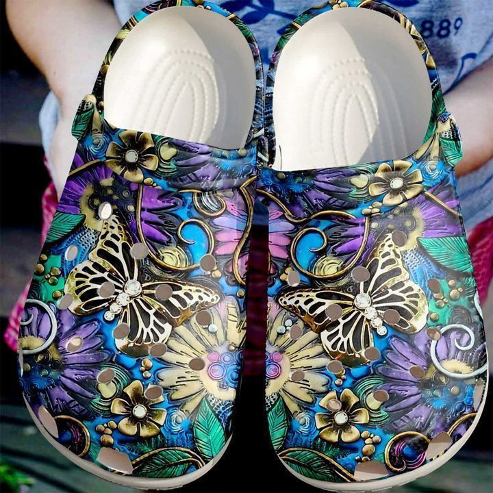 Butterfly Golden Classic Clogs Shoes