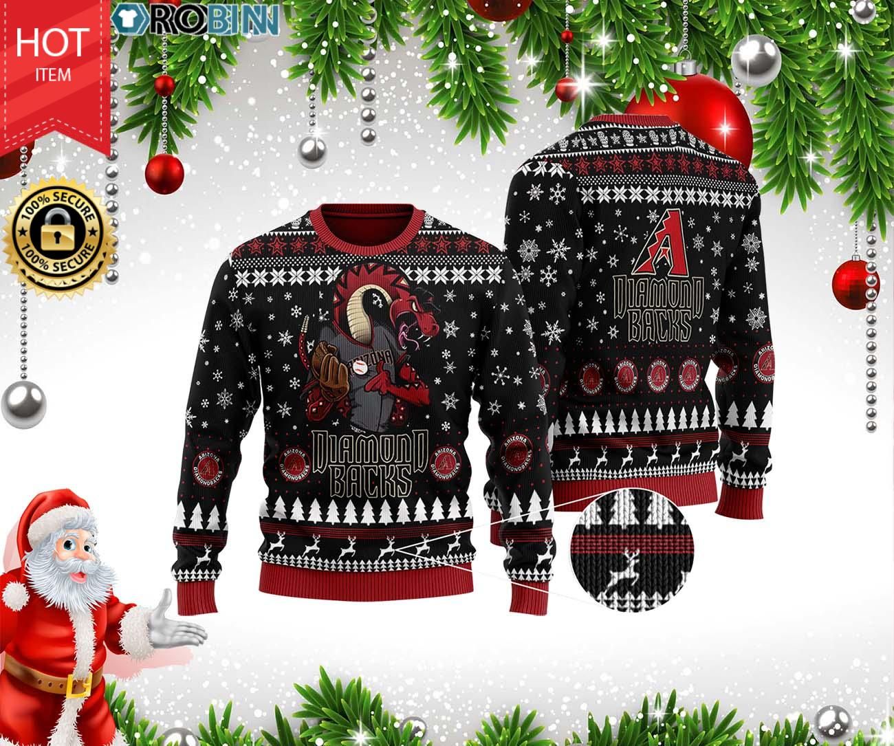 Arizona Diamondbacks Ugly Christmas Sweater, All Over Print Sweatshirt