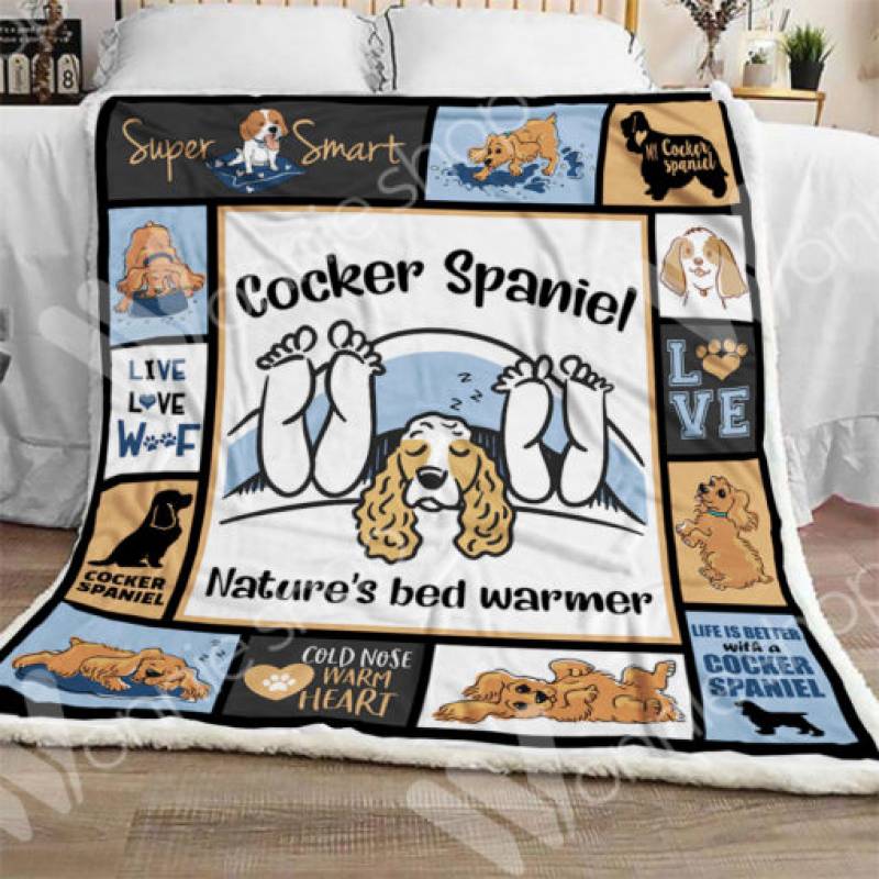 Cocker Spaniels Dog Sherpa Blanket NOV0102 85O33