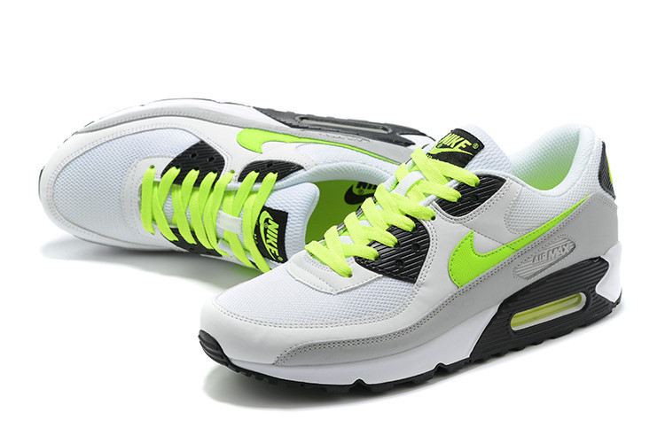 Nike Air Max 90 ‘Reflective Logo – White Volt’ Men Shoes Sneakers SNK483392429