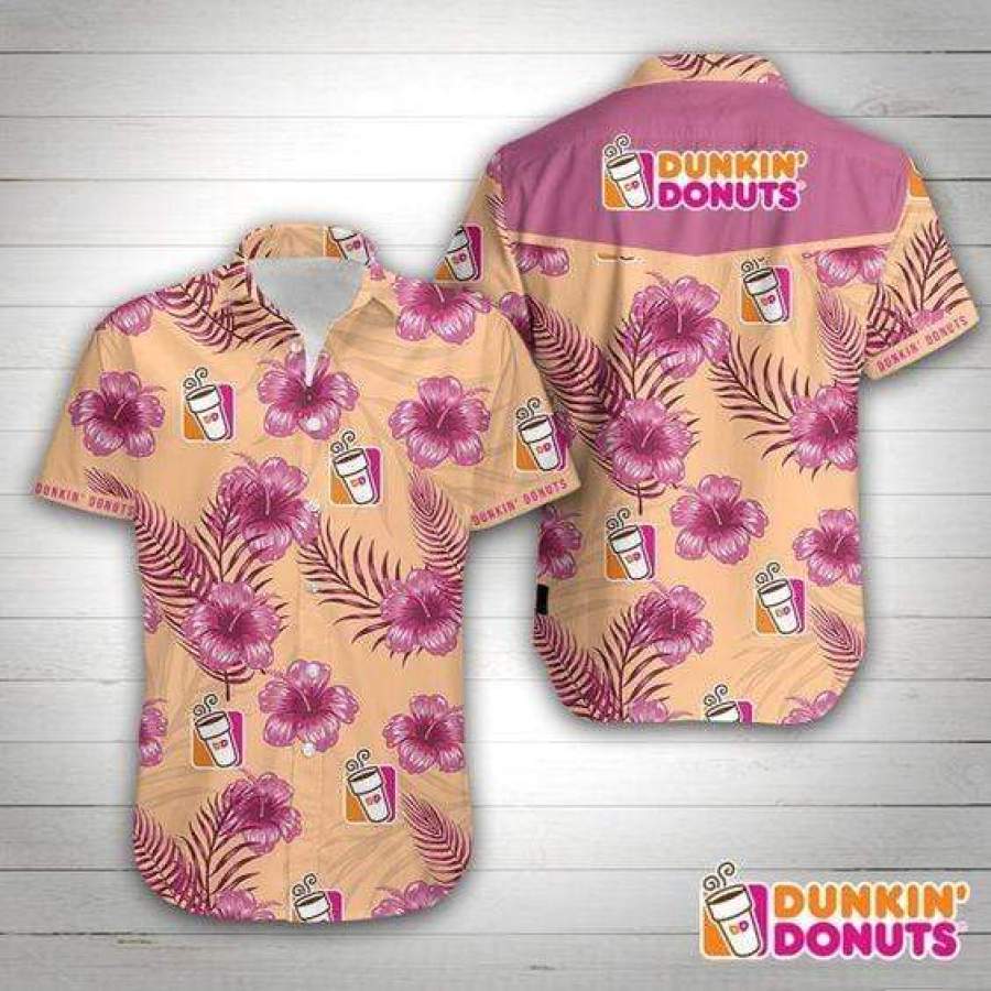 Hawaii Aloha Shirts Dunkin Donuts Ha80124