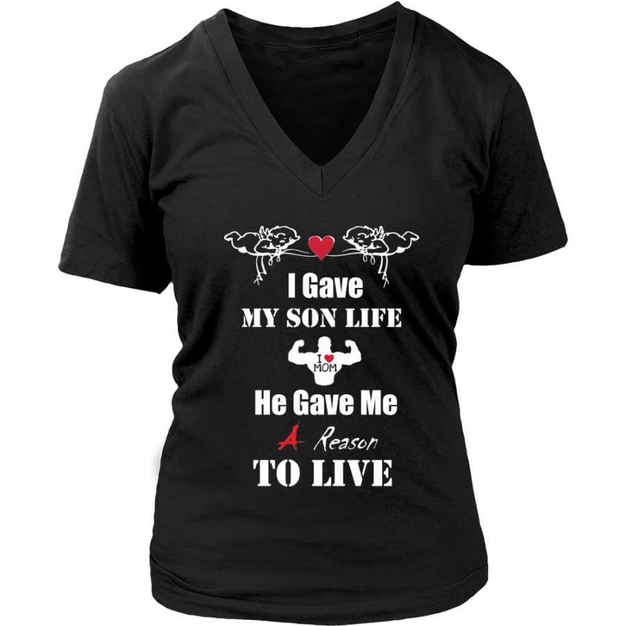 A Reason To Live – Hot Mother’s Day Gift Womens V-Neck T-Shirt (8 colors)