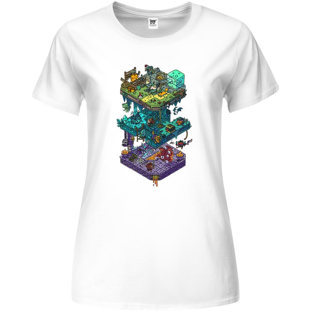 Dungeons And Isometric Dragons Premium Womens T Shirts