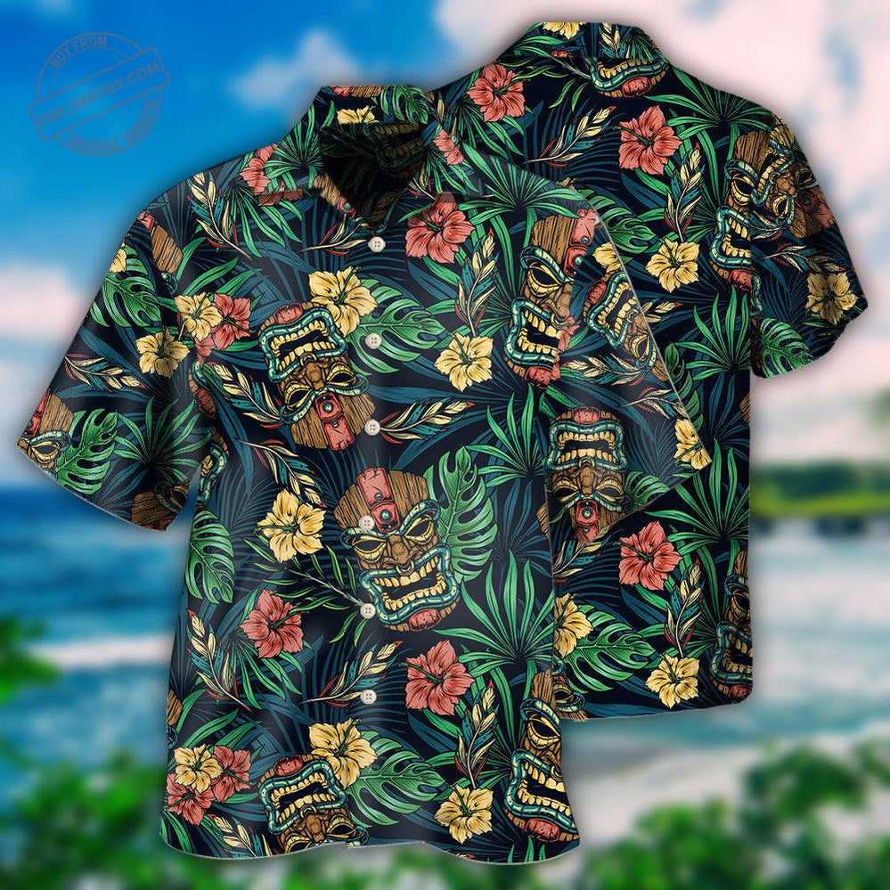 Tiki Hawaii Tropical Style – Hawaiian Shirt – Haws03Lin140322