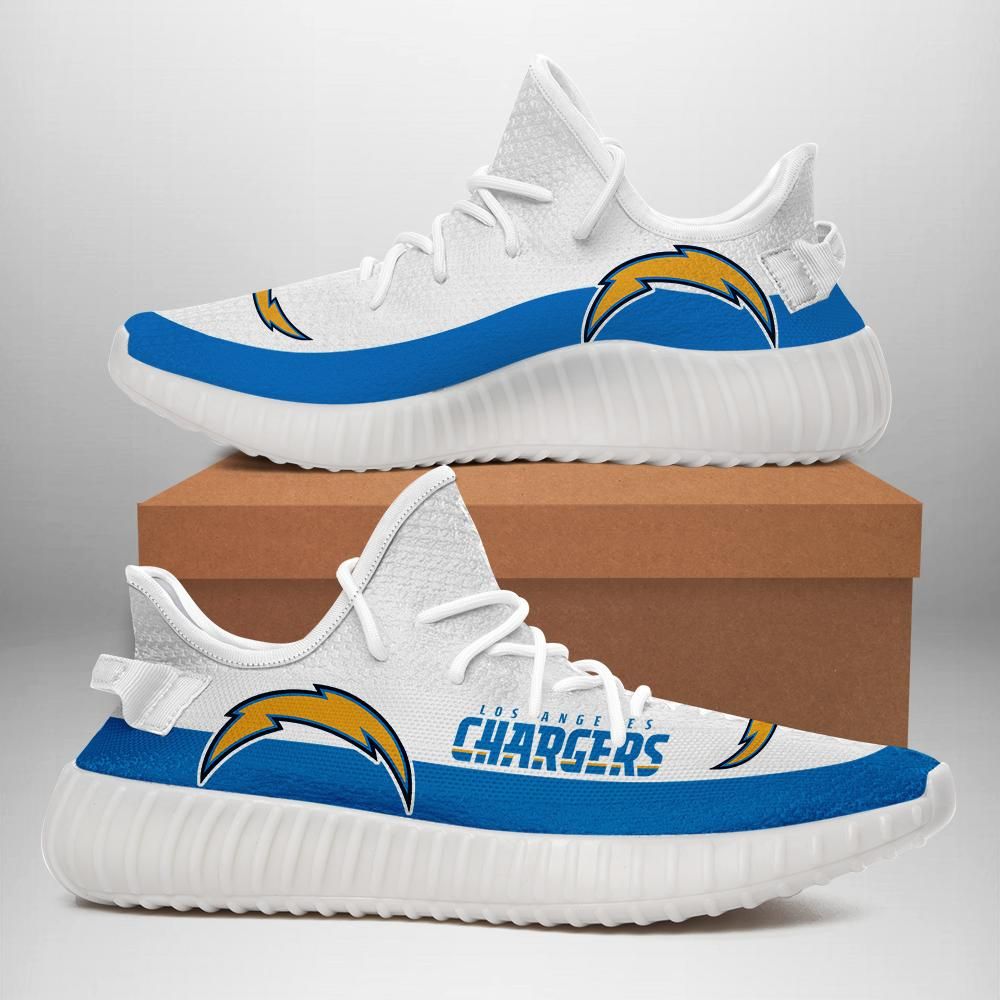 Los Angeles Chargers Unisex Sneaker Football Custom Shoes Los Angeles Chargers Yeezy Boost 350 - Yeezy Shoes