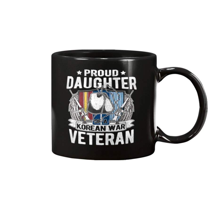 Proud Daughter Of A Korean War Veteran Military Family Mug