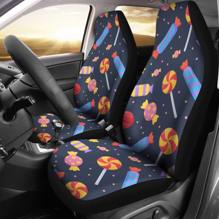 Candy Pattern Print Universal Fit Car Seat Covers