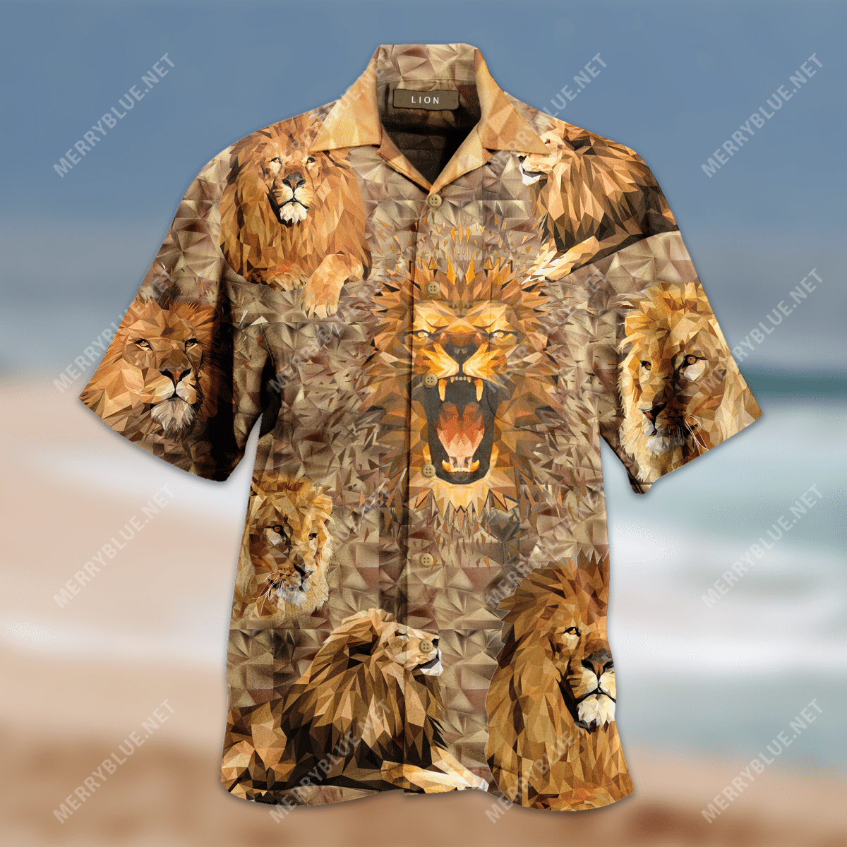 Find Amazing Lion Unisex Hawaii Shirt Ha52570