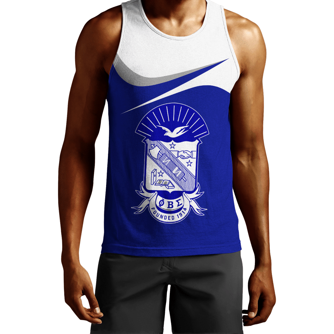 Wonder Print Shop Tank Top – Phi Beta Sigma Curve Style Tank Top Lt10