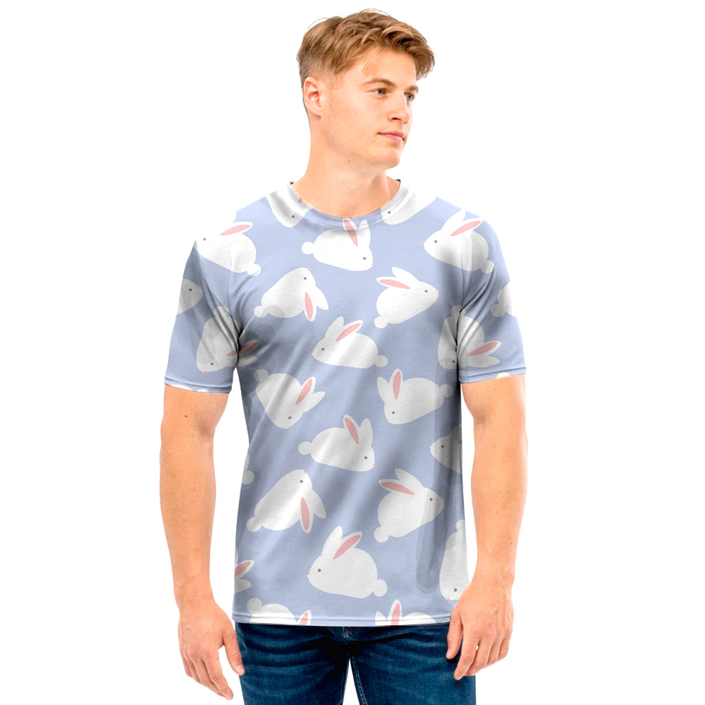 Mini Rabbit Pattern Print Men’S T-Shirt