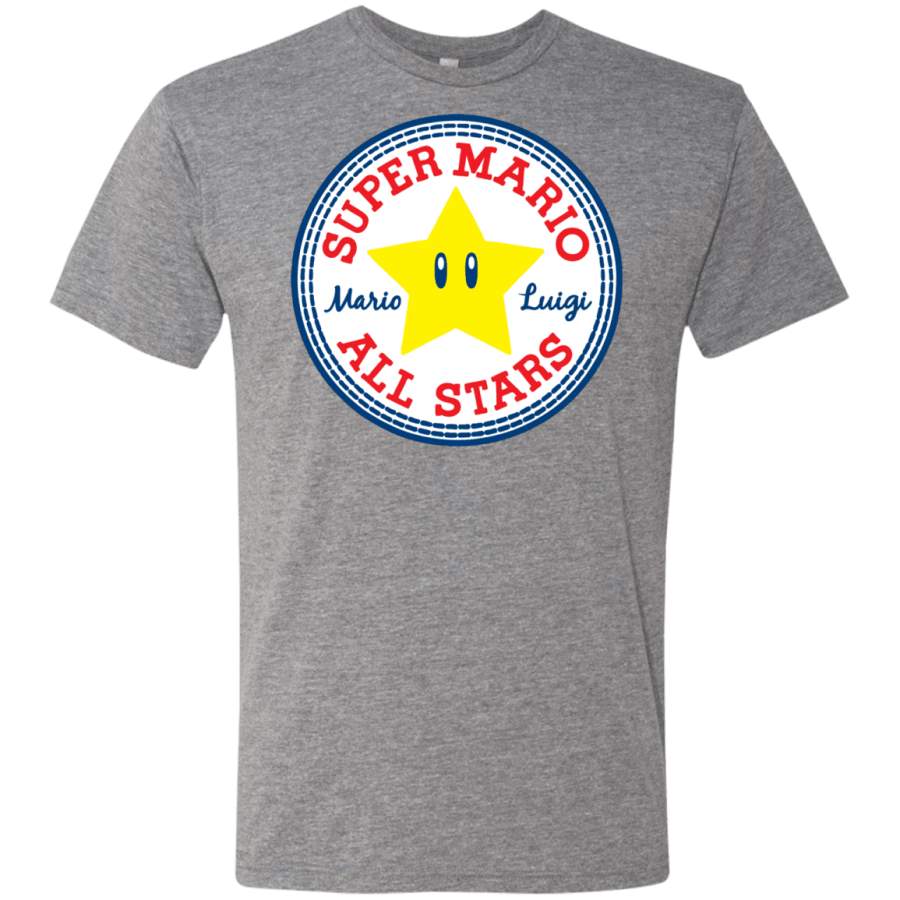 Super Mario All Stars Men’s Triblend T-Shirt