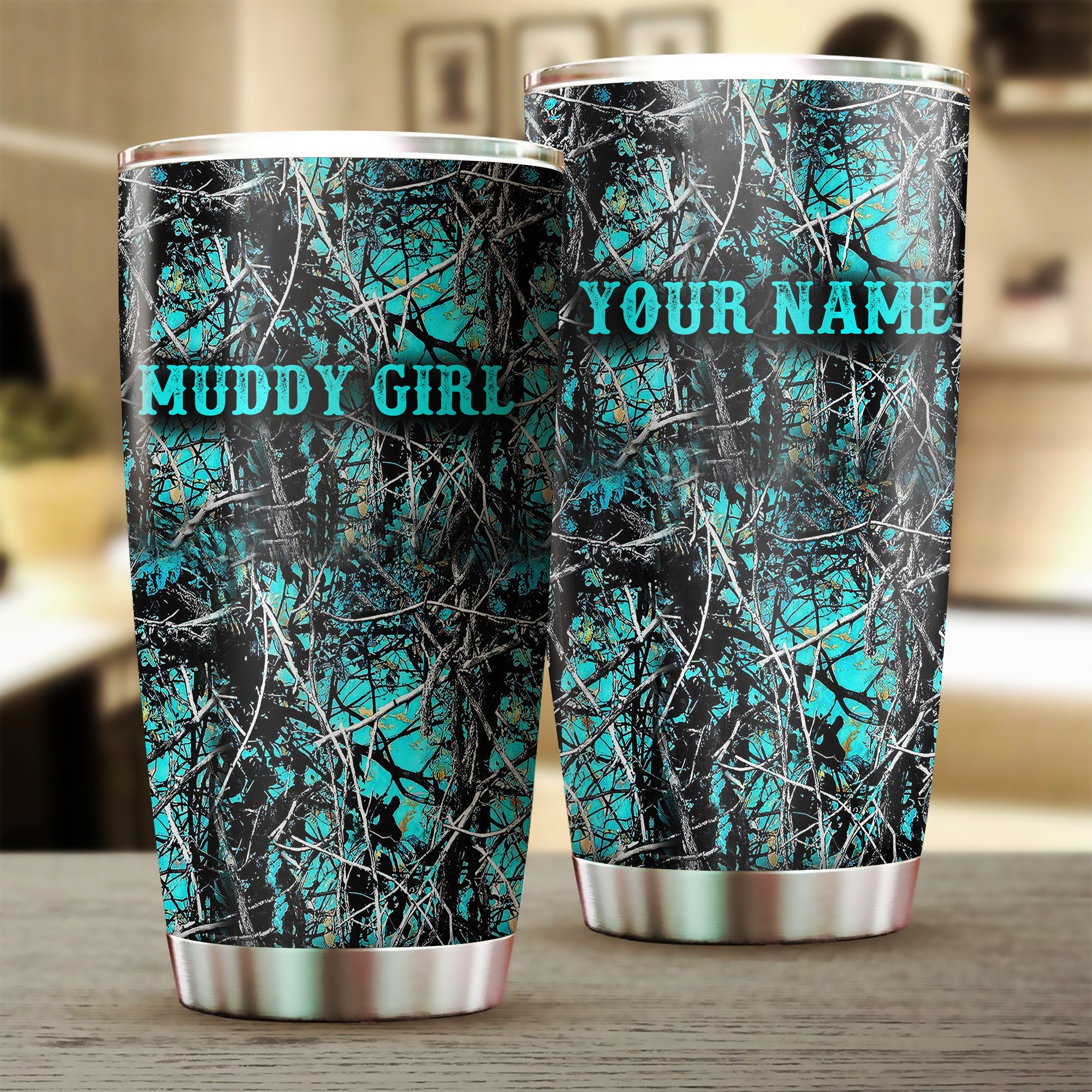 Muddy girl Serenity camo Custom name Tumbler Cup Personalized gifts – FSD1138