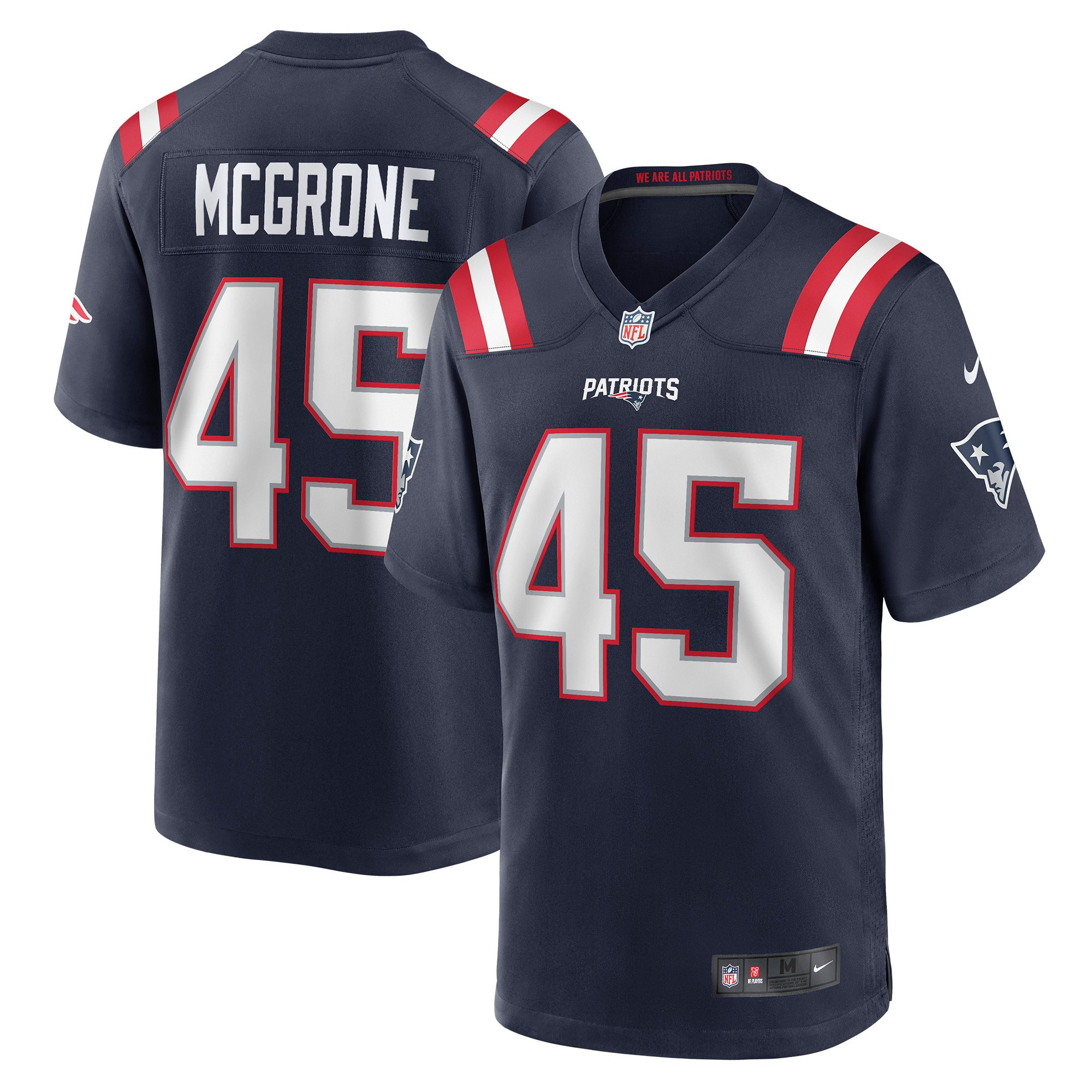 Cameron Mcgrone New England Patriots Game Jersey – Navy NFL